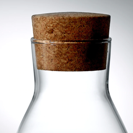 Glass Pitcher with Cork Lid