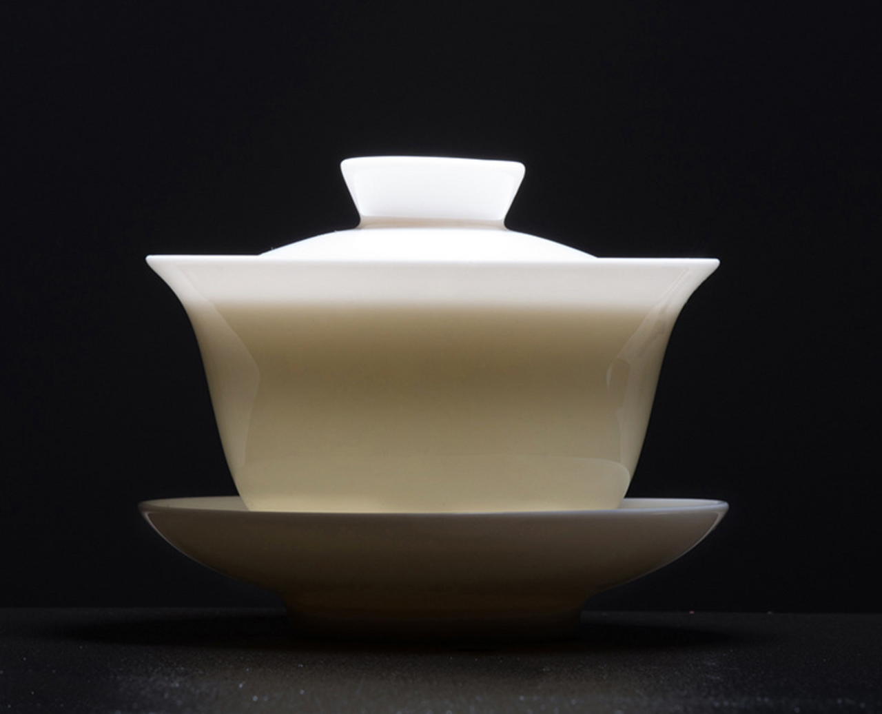 Jade White Gaiwan, Dehua White Ceramic